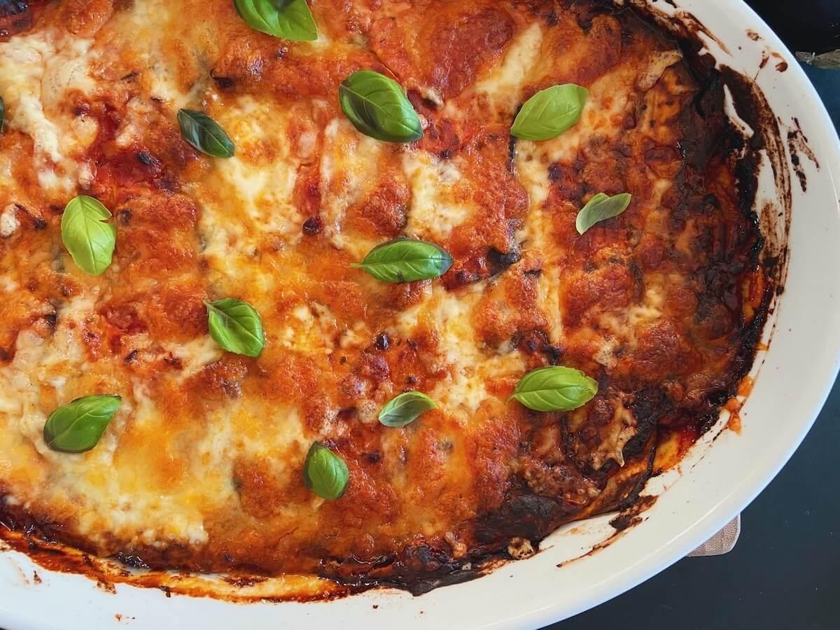 Aubergine lasagne