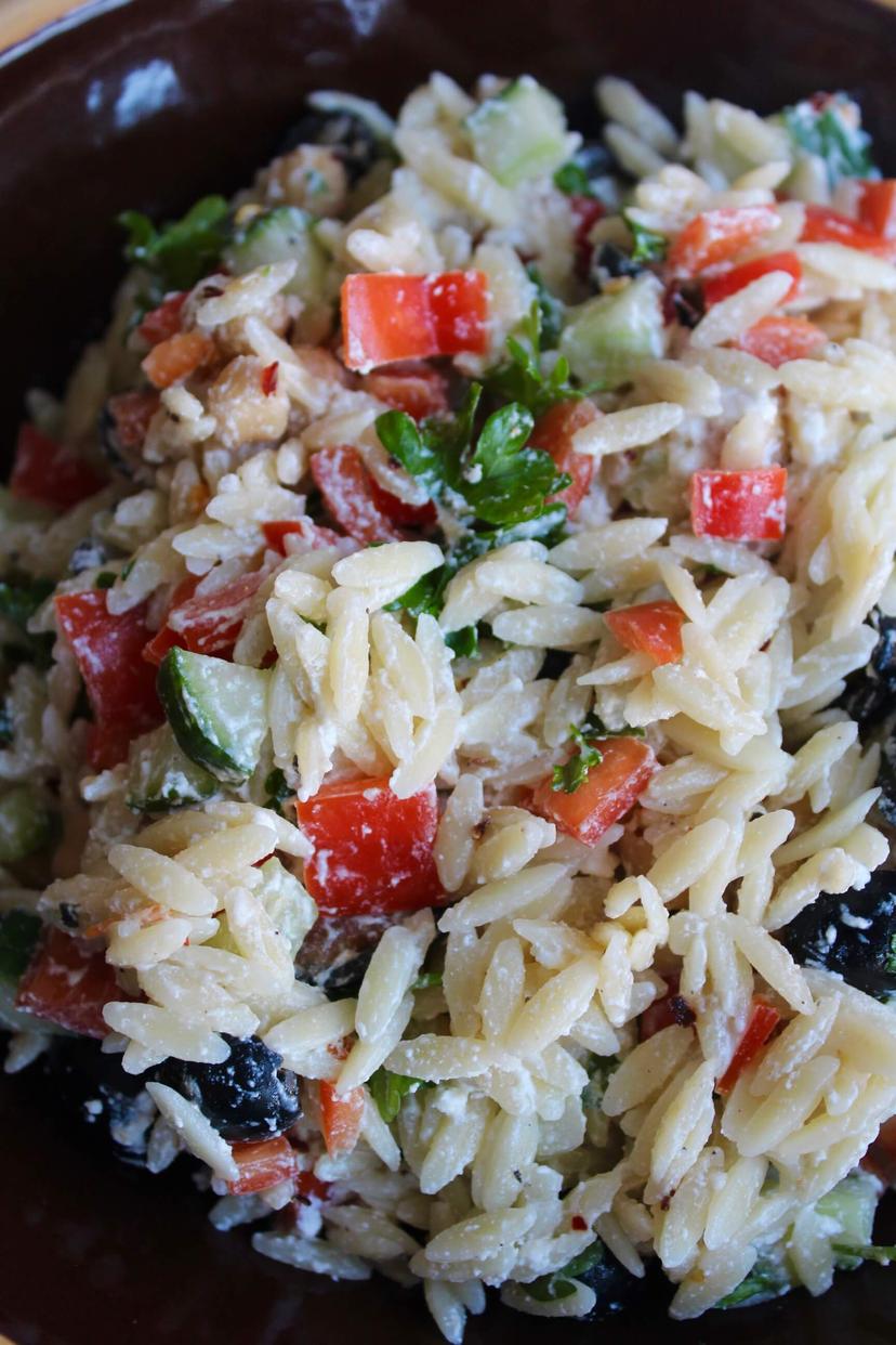Græsk inspireret orzo salat
